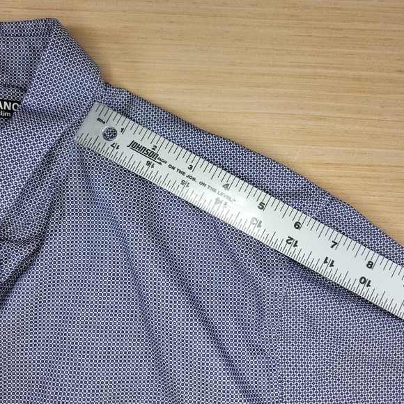 Lot of 2 Murano SLIM Fit Short Sleeve Shirts Men XL Botanical & Geometric Print - Picture 8 of 12